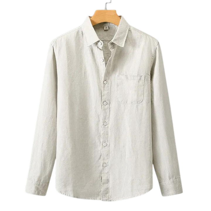Chemise en lin respirante Mitchell à coupe décontractée
