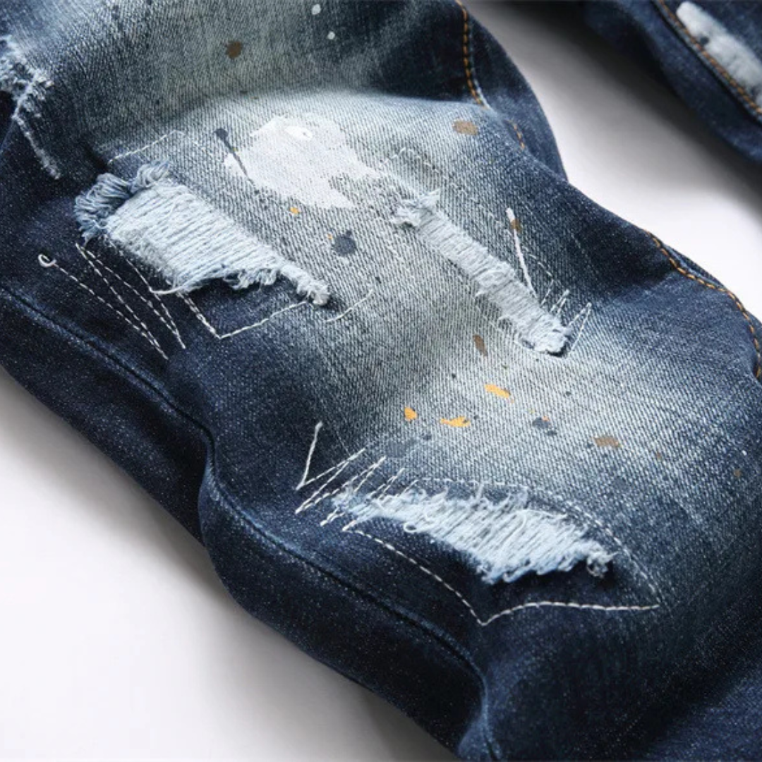 Jeans slim artistique Tyson