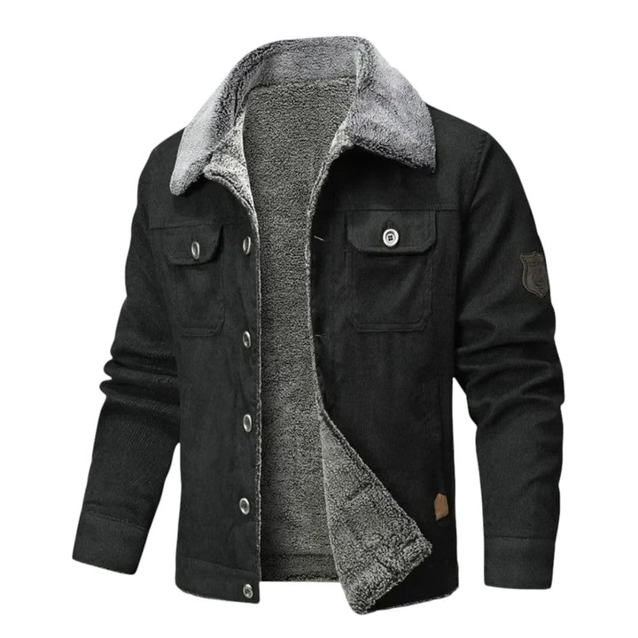 Logan | Veste d’hiver lavée avec doublure en polaire intégrale