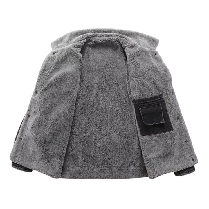 Logan | Veste d’hiver lavée avec doublure en polaire intégrale