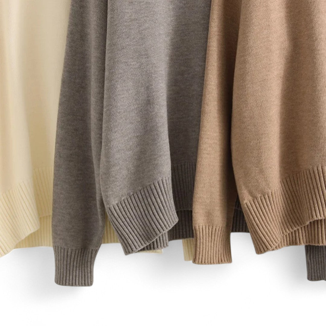 Élodie | Pull col montant oversize doux