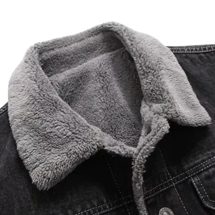 Logan | Veste d’hiver lavée avec doublure en polaire intégrale