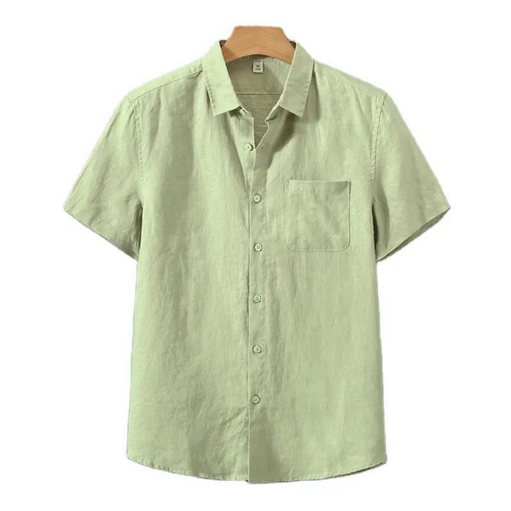 Remy | Chemise en lin doux à manches courtes pour une élégance quotidienne