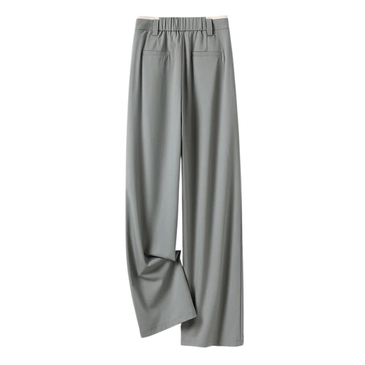 Inès | Pantalon taille haute fluide à jambe large