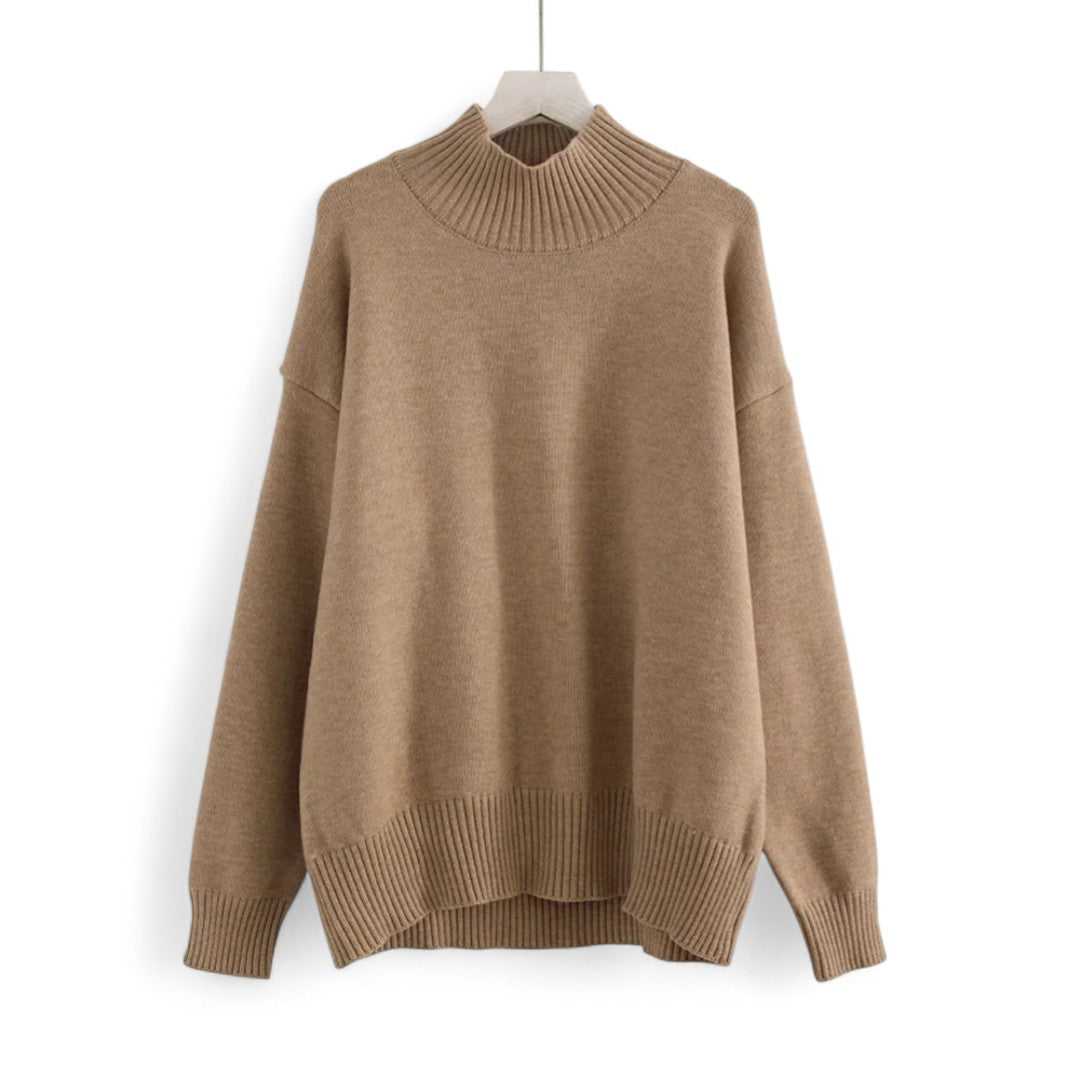 Élodie | Pull col montant oversize doux