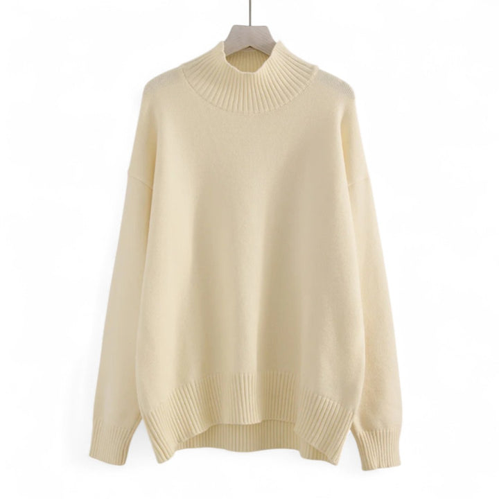 Élodie | Pull col montant oversize doux