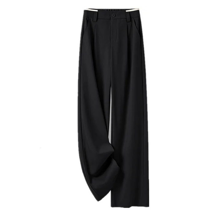 Inès | Pantalon taille haute fluide à jambe large