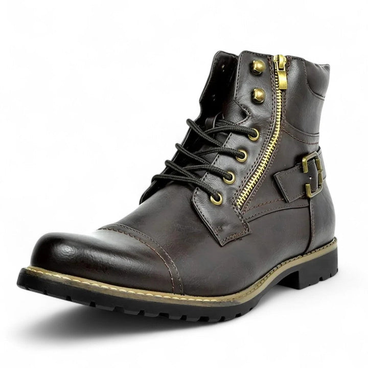 Aidan | Bottes robustes à fermeture éclair latérale avec détail de boucle