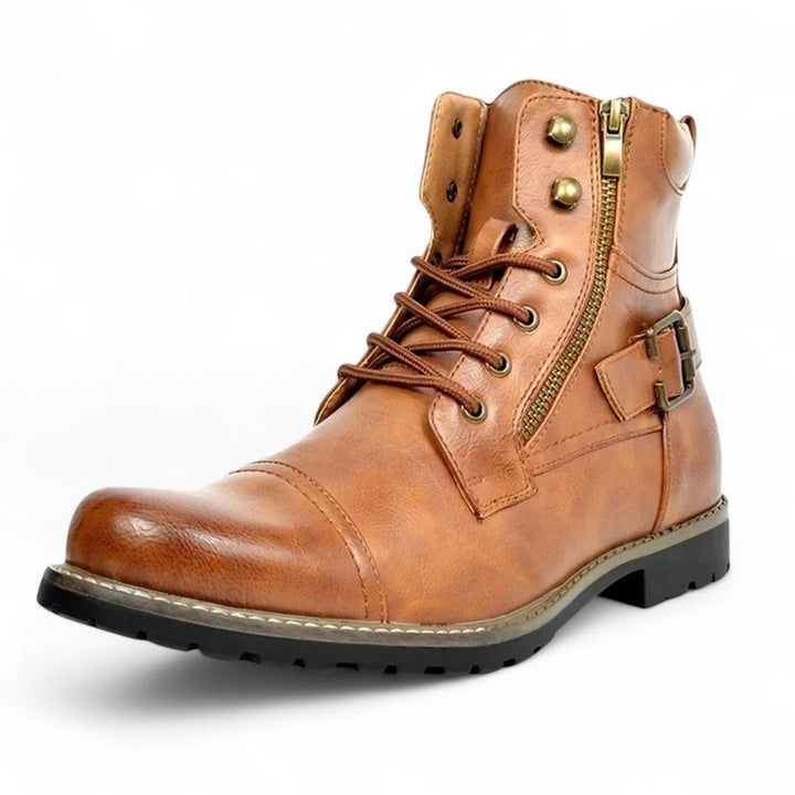 Aidan | Bottes robustes à fermeture éclair latérale avec détail de boucle