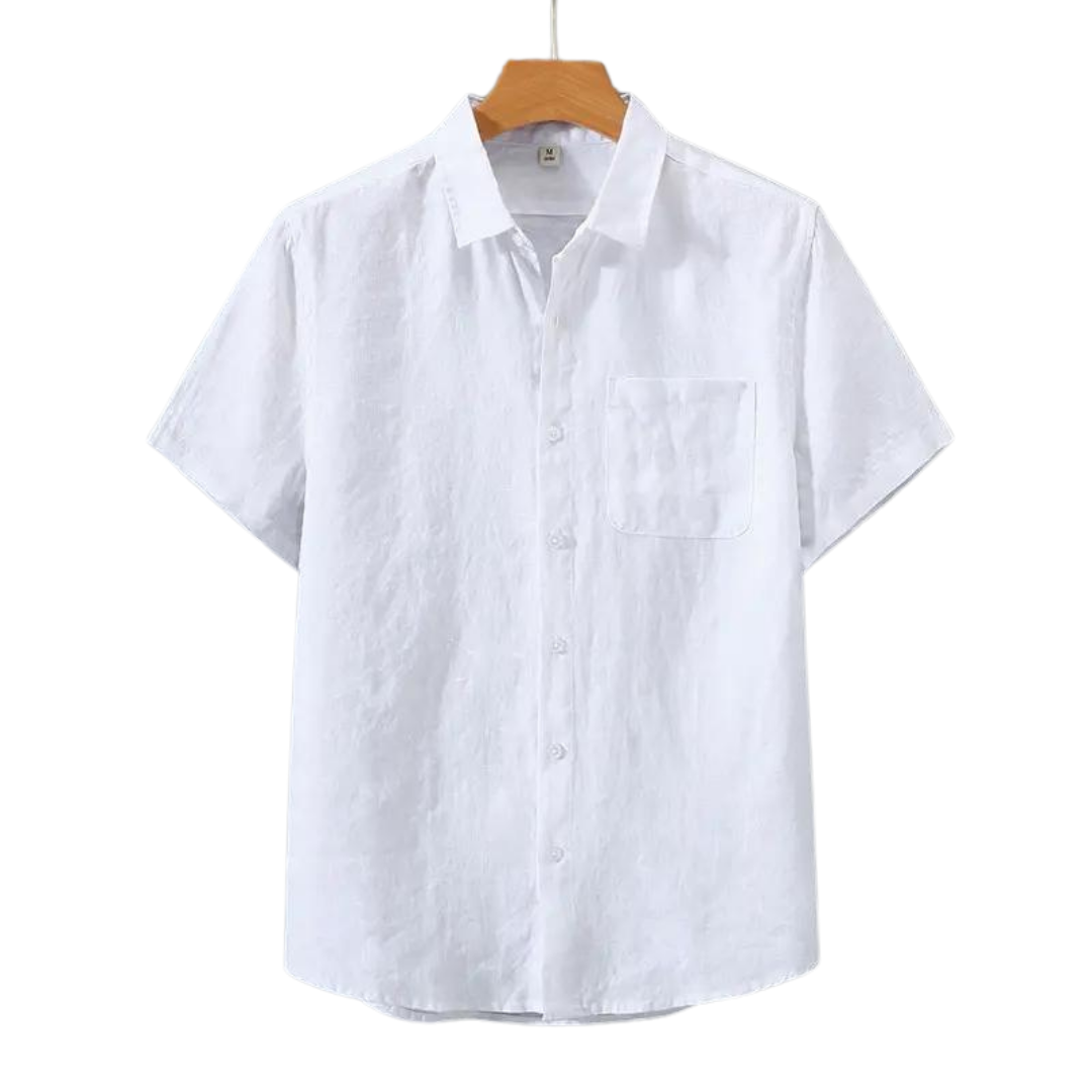 Remy | Chemise en lin doux à manches courtes pour une élégance quotidienne