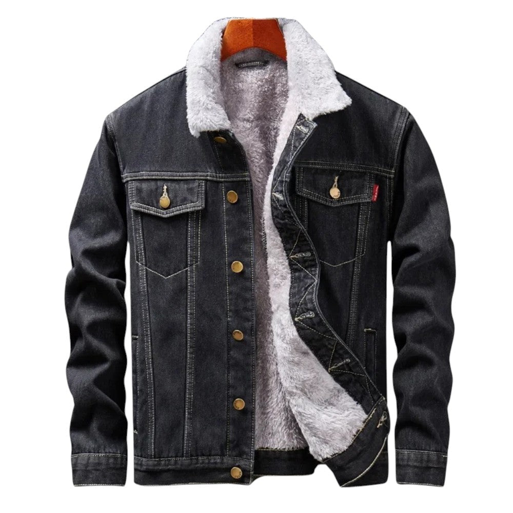 Marcus | Veste en jean doublée Sherpa pour un confort par temps froid