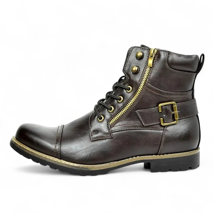 Aidan | Bottes robustes à fermeture éclair latérale avec détail de boucle