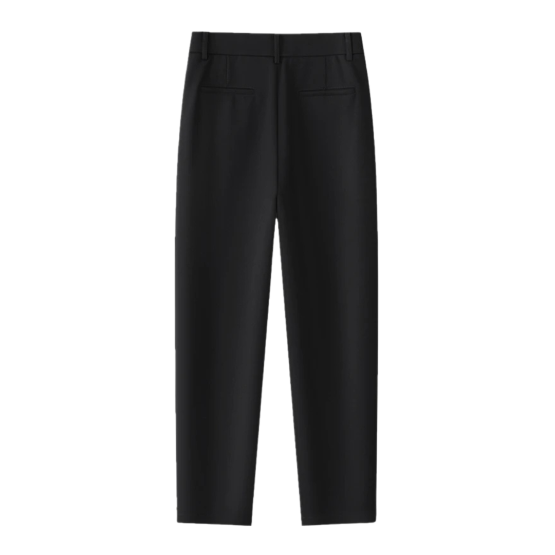 Élise | Pantalon large taille haute structuré