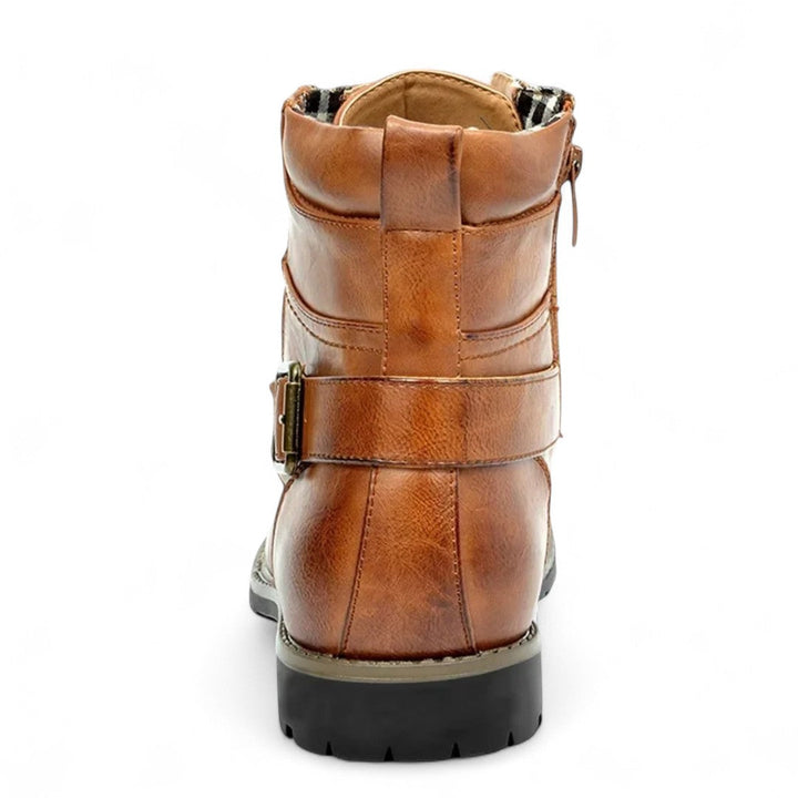 Aidan | Bottes robustes à fermeture éclair latérale avec détail de boucle