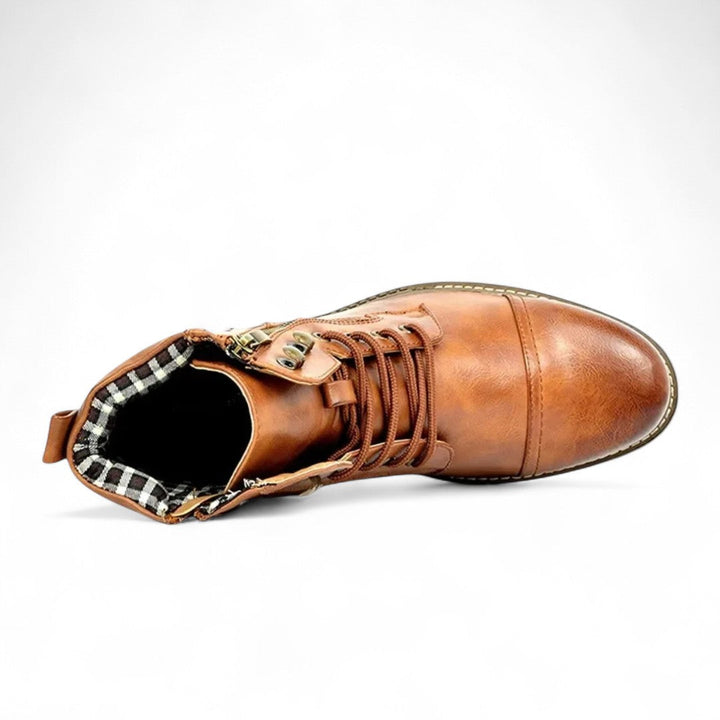 Aidan | Bottes robustes à fermeture éclair latérale avec détail de boucle