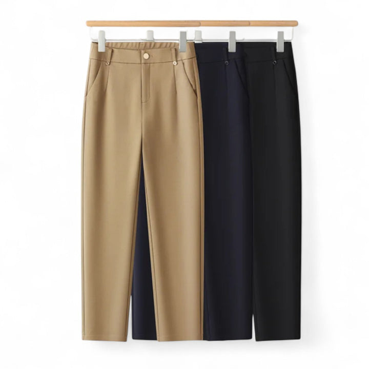 Élise | Pantalon large taille haute structuré