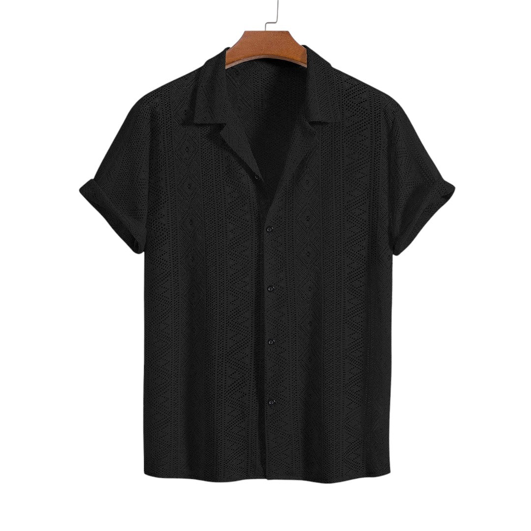 Blake | Ensemble de chemise et pantalon en crochet léger