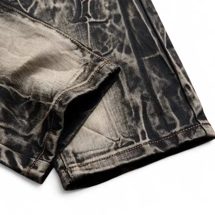 Nico | Jean Denim à Affirmation Audacieuse avec Ornements d'Aigle Brodés