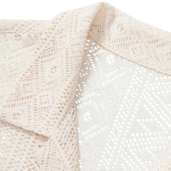 Blake | Ensemble de chemise et pantalon en crochet léger
