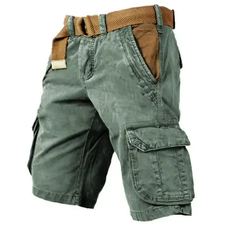 Mathis | Shorts Cargo Quotidien en Argile avec Ceinture Intégrée