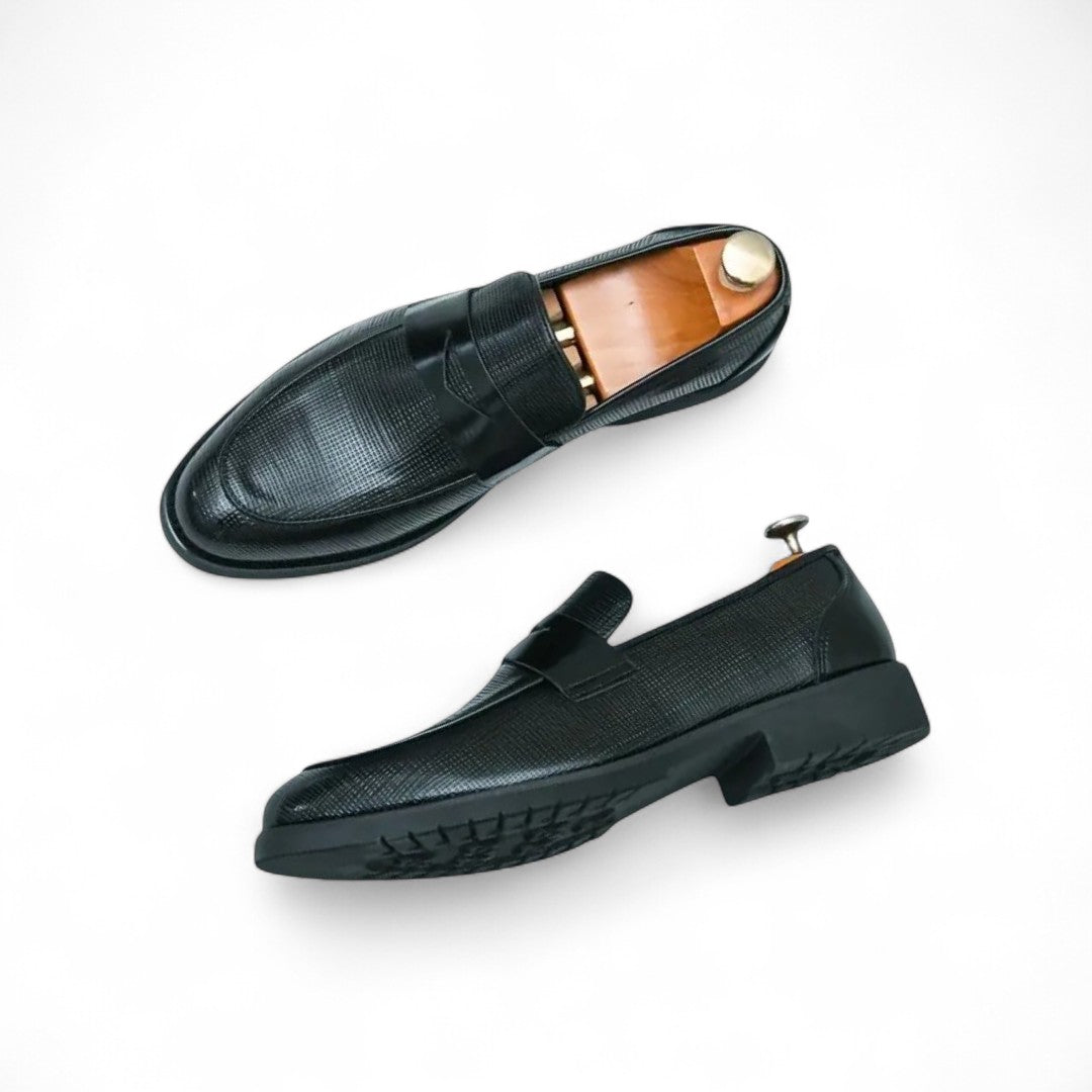 Bradley | Mocassins habillés à enfiler texturés