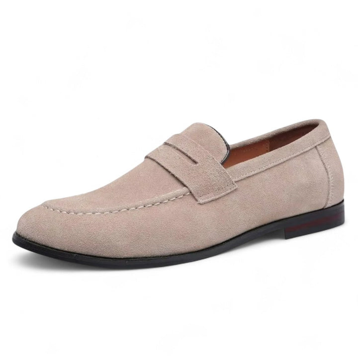Hudson | Mocassins en daim penny avec semelle légère