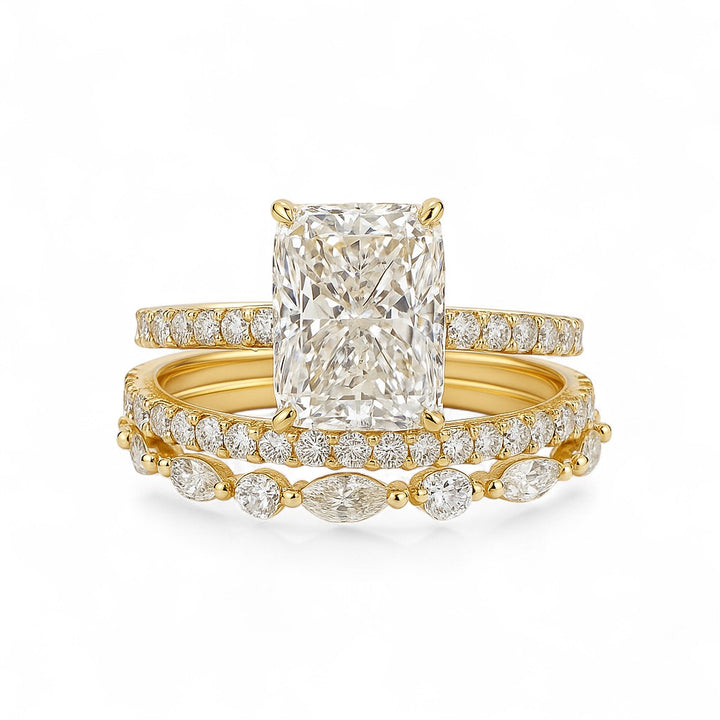 Ensemble de 3 alliances de mariage Jaily