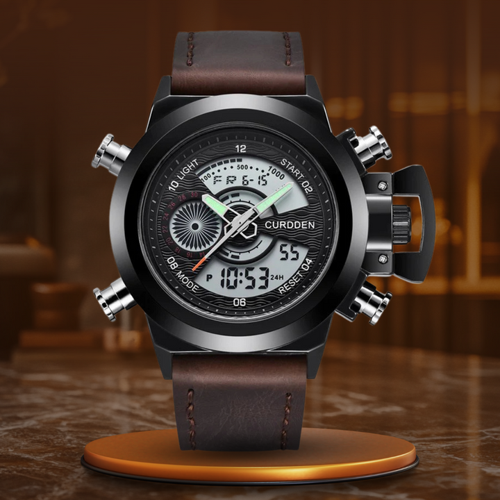 van Baerle® - Montre Double Fuseau Horaires