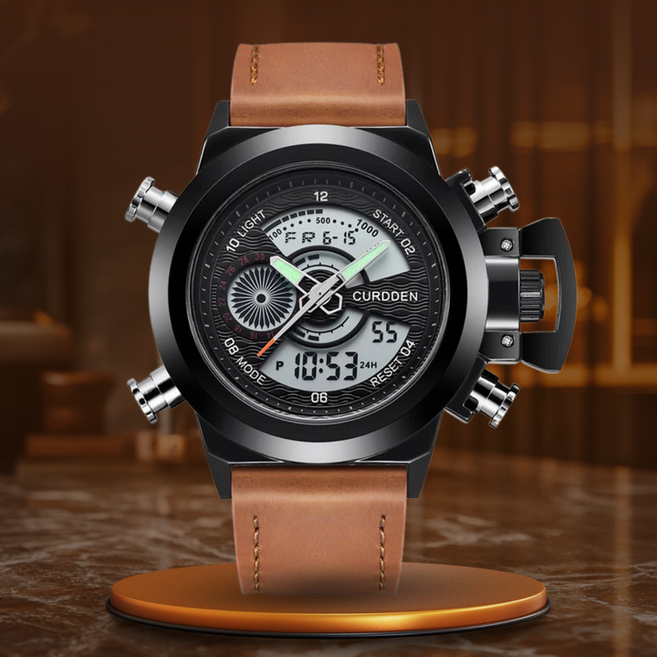 van Baerle® - Montre Double Fuseau Horaires