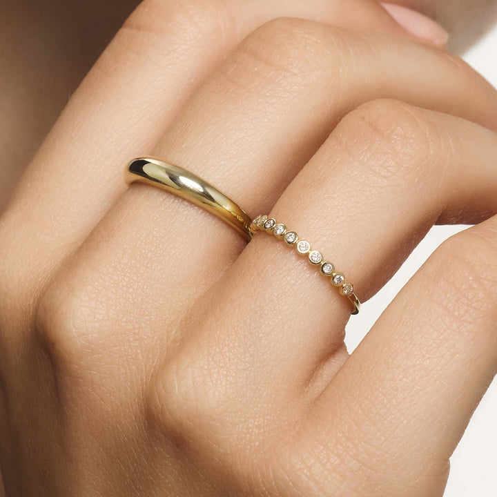 Bague à bulles en diamant