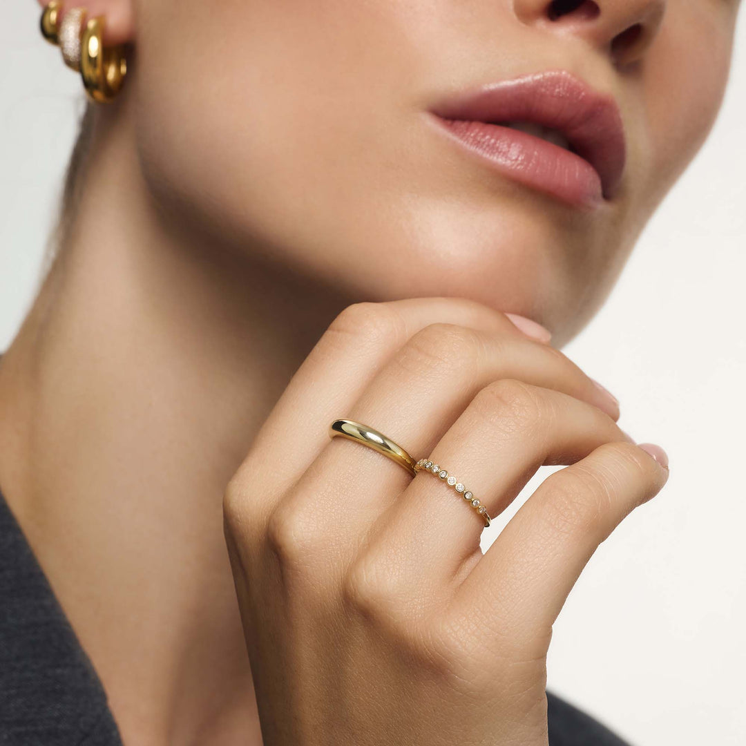 Bague à bulles en diamant