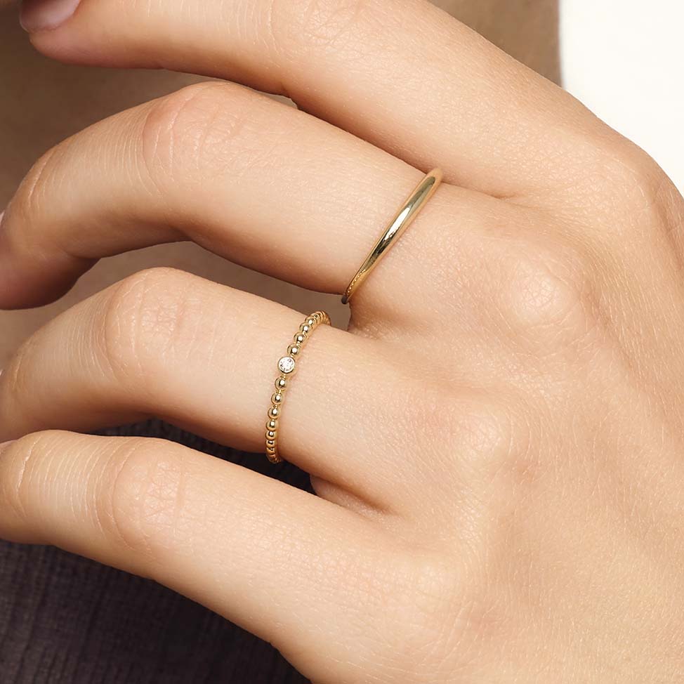_bague à dôme mince_