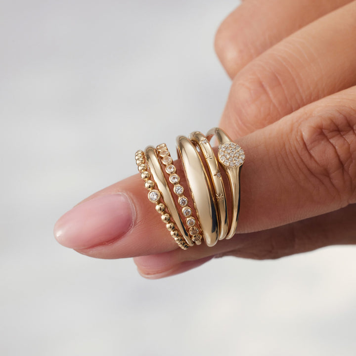_bague à dôme mince_
