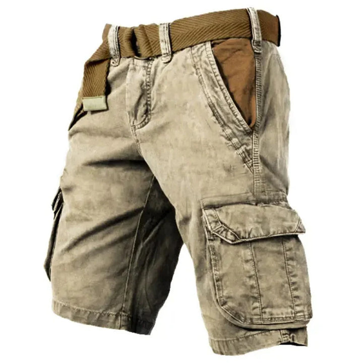 Mathis | Shorts Cargo Quotidien en Argile avec Ceinture Intégrée