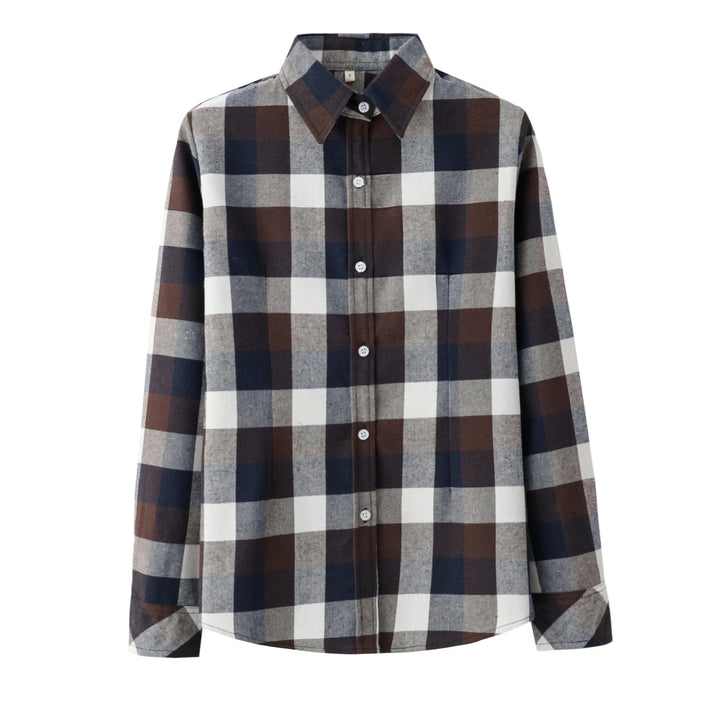 Élodie | Chemise satinée oversize à col large