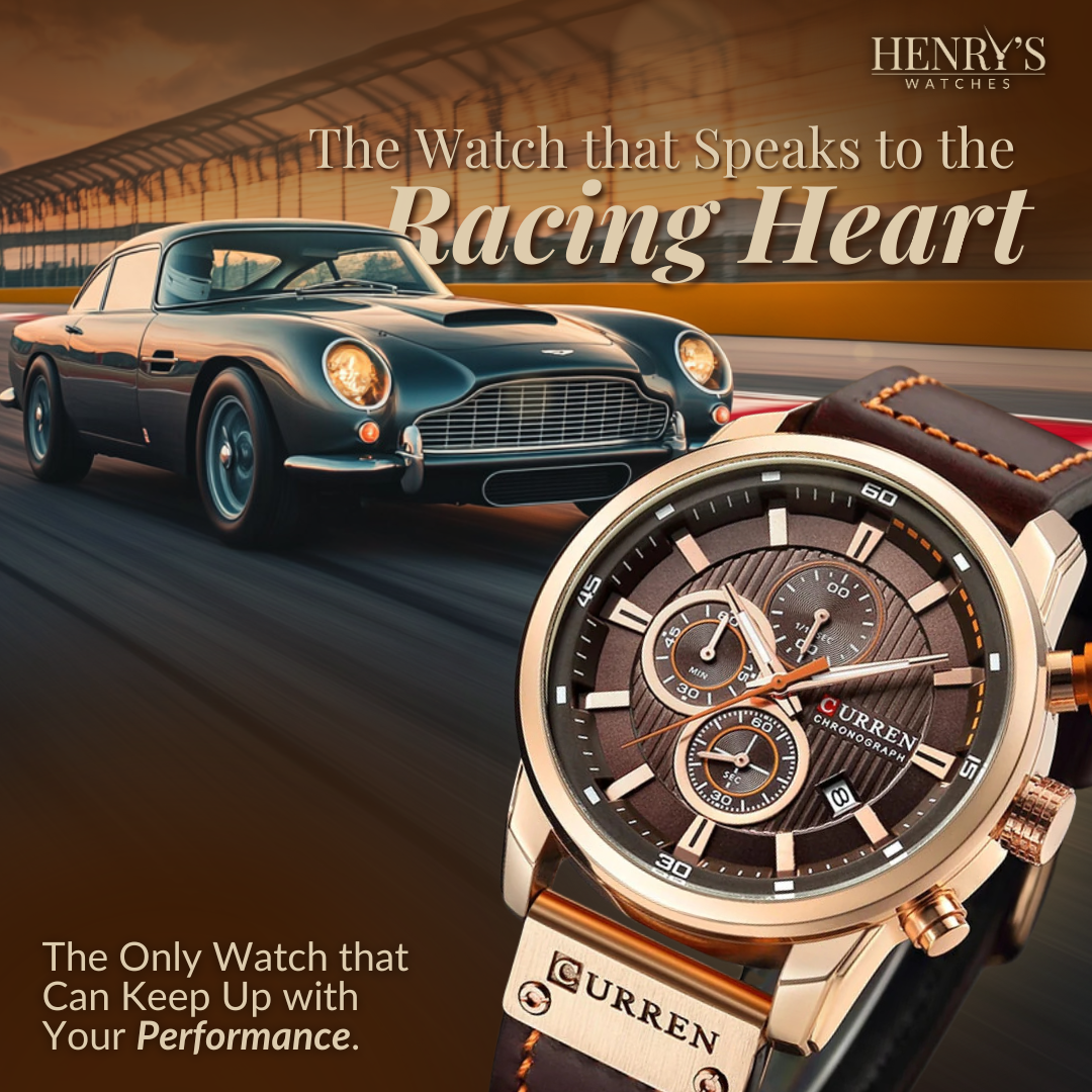 Van Baerle® - Montre en Quartz Élégante avec Bracelet en Cuir
