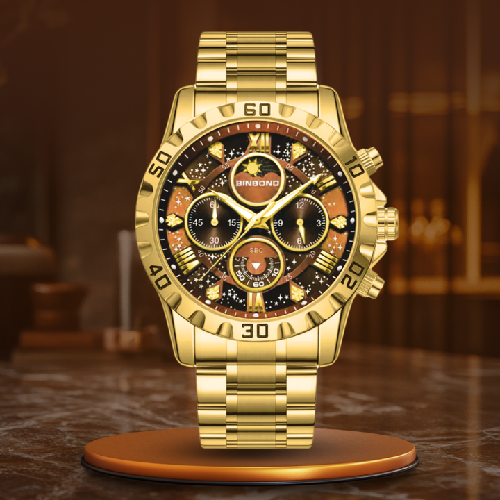 van Baerle® – Montre Chronographe de Luxe avec Bracelet en Métal