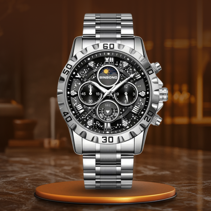 van Baerle® – Montre Chronographe de Luxe avec Bracelet en Métal