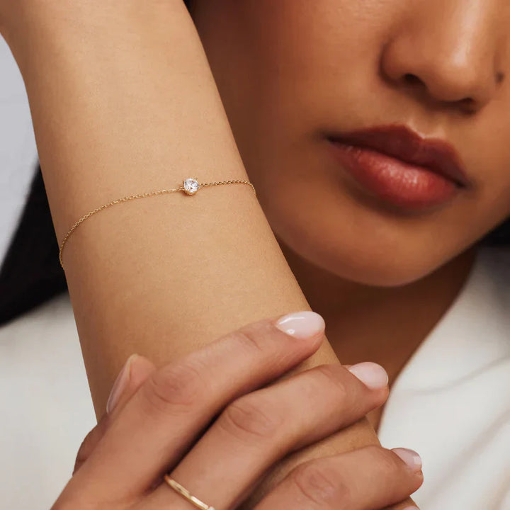Bracelet en pierre de moissanite Cléa
