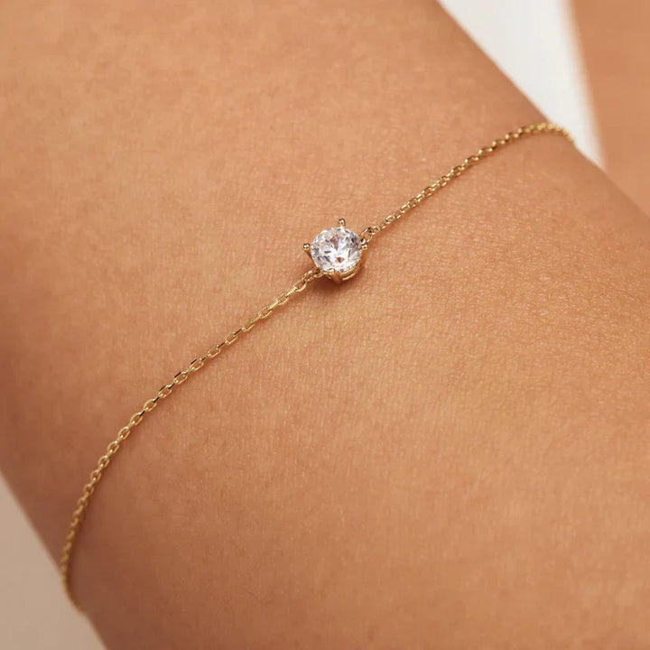 Bracelet en pierre de moissanite Cléa