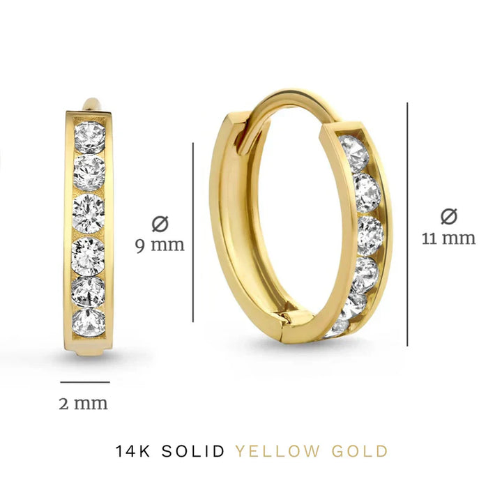 Parure de boucles d'oreilles en pierre Dara Brillane