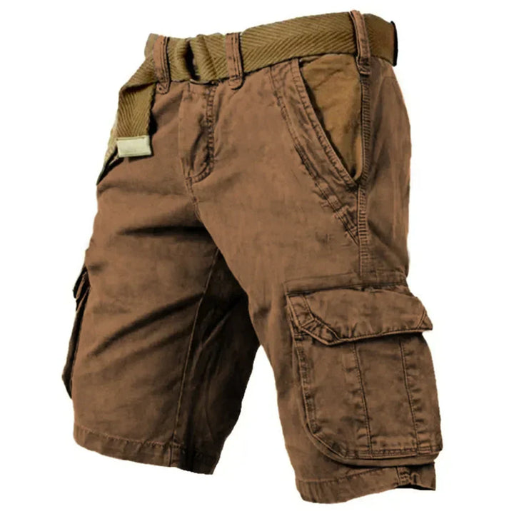 Mathis | Shorts Cargo Quotidien en Argile avec Ceinture Intégrée