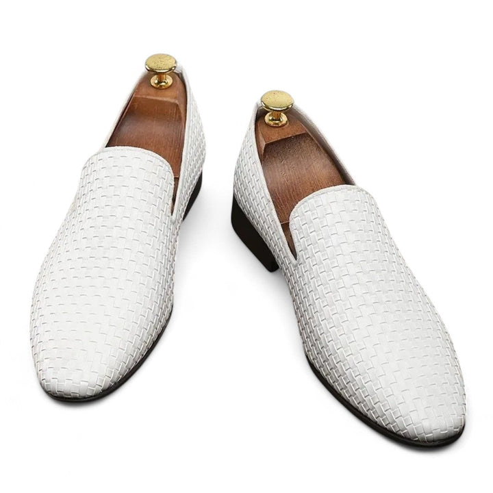 Mason | Mocassins en cuir tissé pour soirée