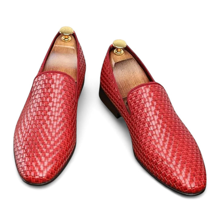 Mason | Mocassins en cuir tissé pour soirée