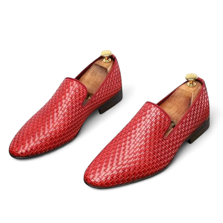 Mason | Mocassins en cuir tissé pour soirée