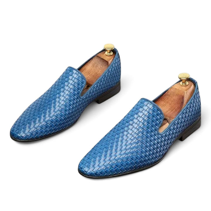 Mason | Mocassins en cuir tissé pour soirée