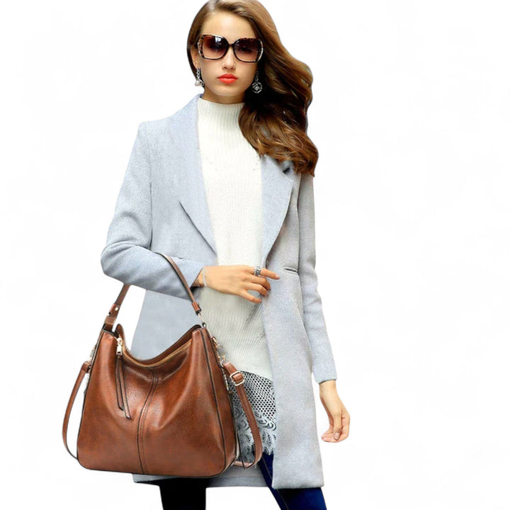 Clémence | Sac hobo souple avec détails zippés élégants