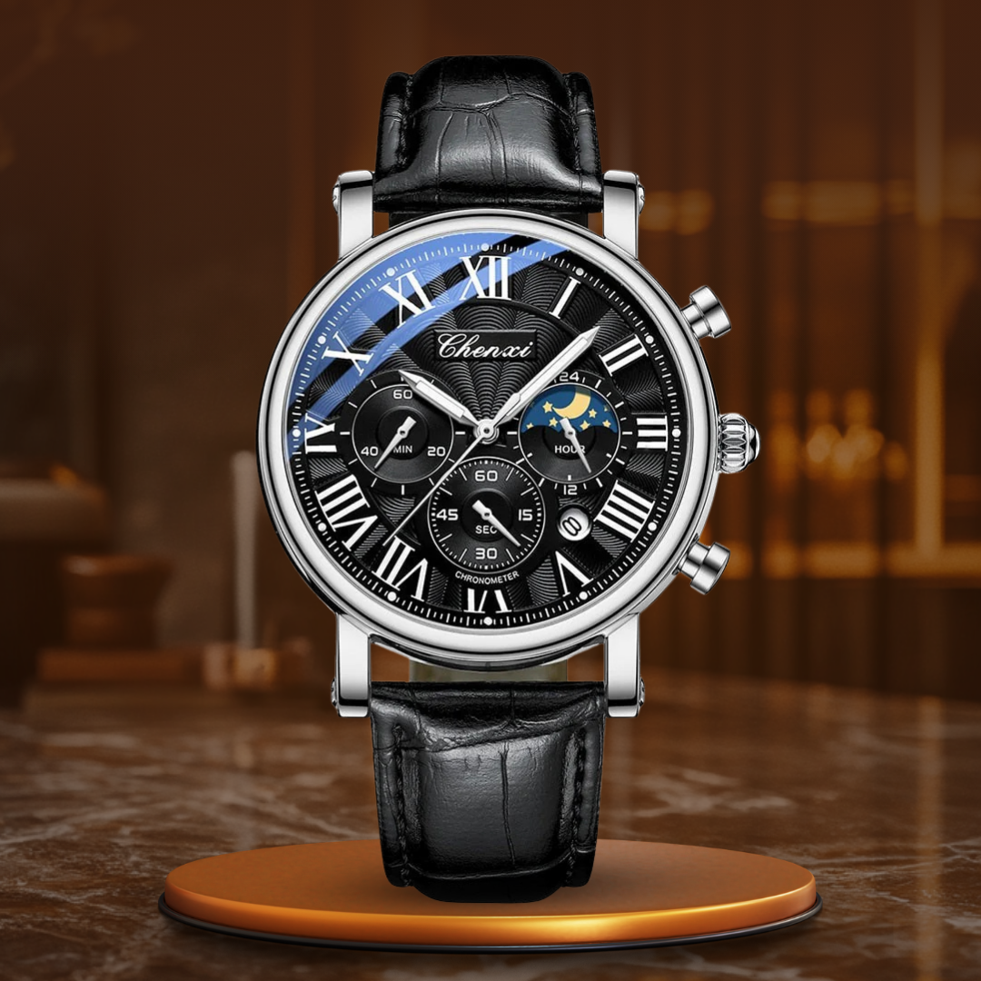 van Baerle® – Montre à Quartz en Cuir Luxueux