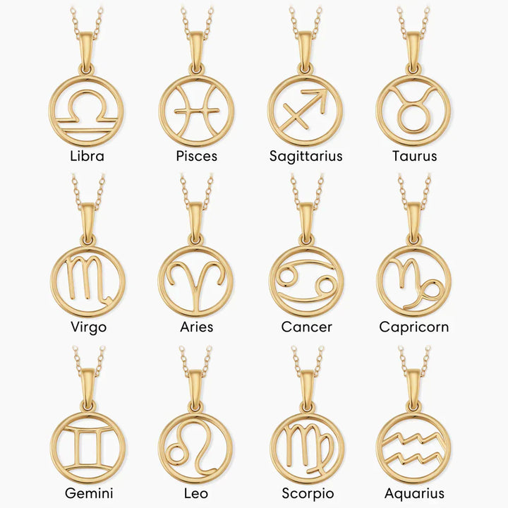 Collier avec signe du zodiaque