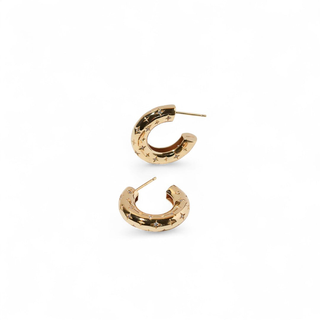 Boucles d'oreilles créoles cosmiques